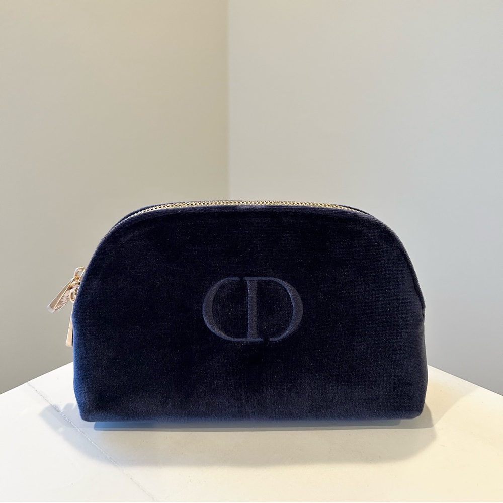 Dior Velvet Makeup Cosmetic Bag Pouch